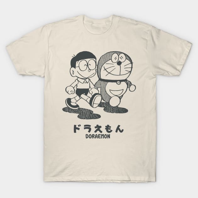 Doraemon - Vintage Illustration, Manga 1969 T-Shirt by SALENTOmadness